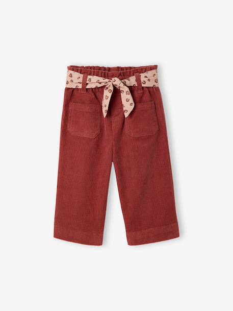 Pantalon large bébé fille marron - vertbaudet enfant 