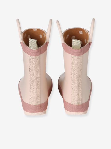 Bottes de pluie imprimées bébé beige+bleu imprimé - vertbaudet enfant 