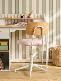 -Chaise de bureau métal et bois LIGNE SCHOOL