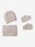 Gebreide meisjesset muts, colsjaal en handschoenen beige - vertbaudet enfant 