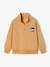 Sweater met ritskraag jongen geel+groenblauw - vertbaudet enfant 
