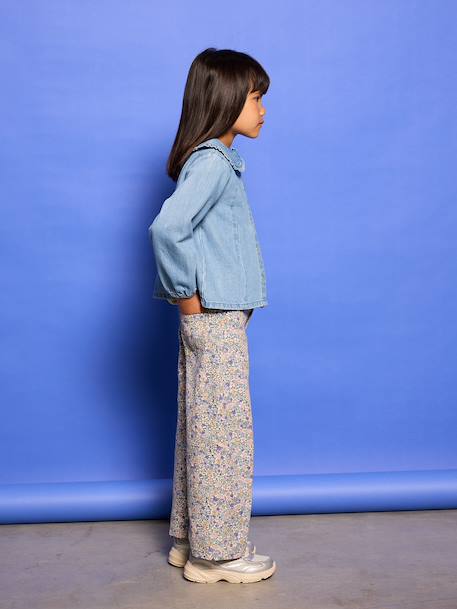 Pantalon large fille lilas - vertbaudet enfant 