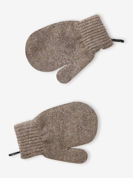 Set met muts, colsjaal en handschoenen taupe - vertbaudet enfant 