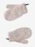 Gebreide meisjesset muts, colsjaal en handschoenen beige - vertbaudet enfant 