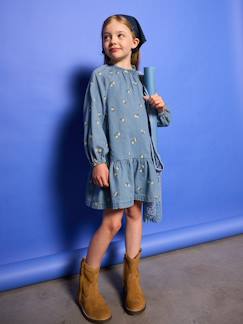 -Robe denim fille
