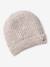 Ensemble fille tricot bonnet, snood et gants beige - vertbaudet enfant 