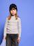 Sous-pull fille manches longues écru+vert - vertbaudet enfant 