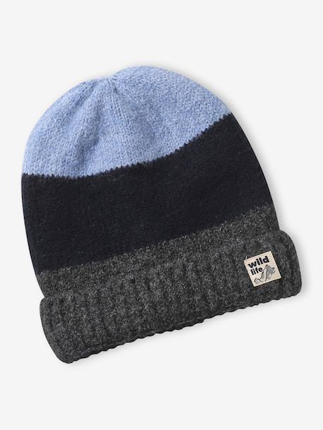 Ensemble bonnet, snood et mitaines marine - vertbaudet enfant 