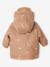 Ciré bébé à capuche doublé en sherpa noisette+olive - vertbaudet enfant 