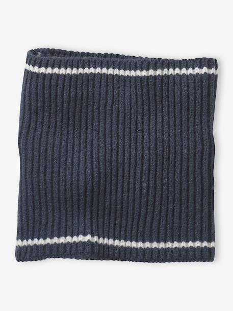 Set jongen muts en colsjaal marineblauw - vertbaudet enfant 