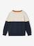 Jongenssweater met ronde hals marineblauw - vertbaudet enfant 