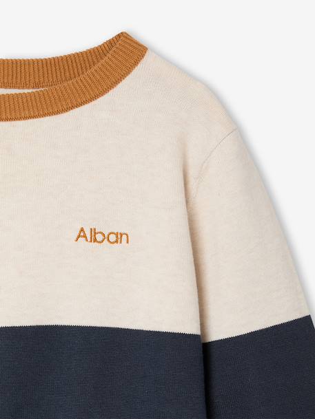 Pull col rond garçon marine - vertbaudet enfant 