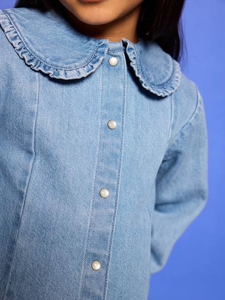Chemise manches longues fille double stone - vertbaudet enfant 