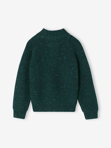 Jongenspul met opstaande kraag gemêleerd blauw - vertbaudet enfant 