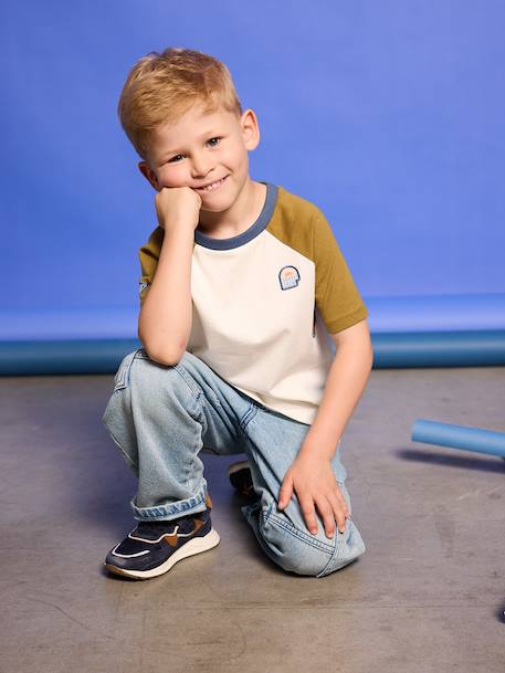 T-shirt manches courtes garçon kaki - vertbaudet enfant 