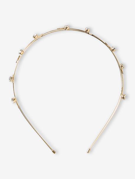 Metalen haarband voor meisjes goud - vertbaudet enfant 