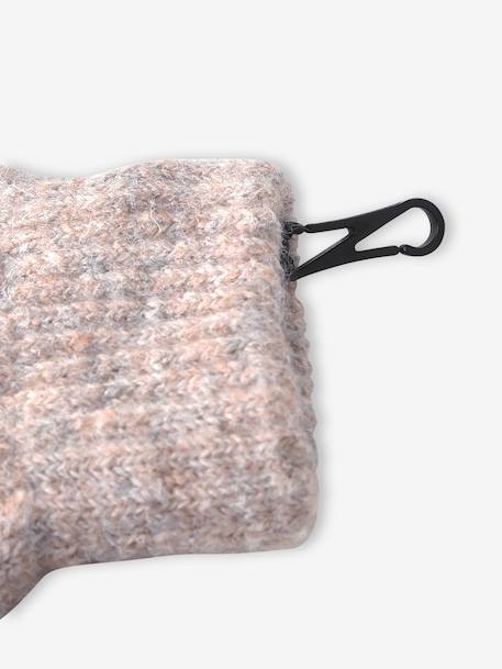 Gebreide meisjesset muts, colsjaal en handschoenen beige - vertbaudet enfant 