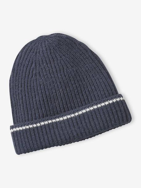 Set jongen muts en colsjaal marineblauw - vertbaudet enfant 