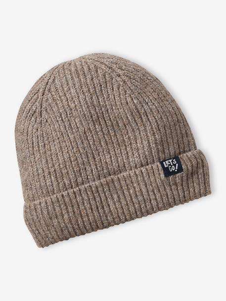 Ensemble bonnet, snood et gants taupe - vertbaudet enfant 