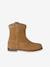 Leren meisjesboots met rits bruin - vertbaudet enfant 
