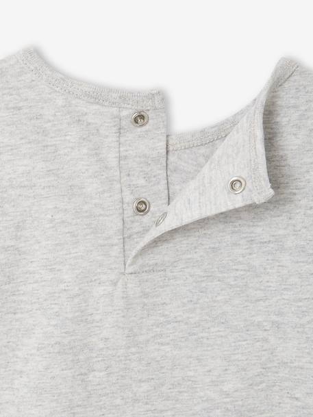 Babyjongensshirt met lange mouwen gemêleerd beige+gemêleerd grijs - vertbaudet enfant 