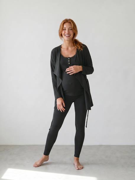 2-delige set homewear zwangerschap en borstvoeding antraciet+Blauw - zie staal - vertbaudet enfant 