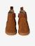 Boots fille cuir zippées beige+bronze+camel+marine+marron+vert+vieux rose - vertbaudet enfant 