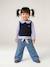 Jean large bébé avec ceinture à nouer denim brut+stone - vertbaudet enfant 