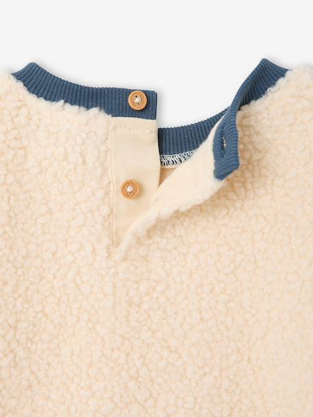 Ensemble salopette et sweat bébé bleu grisé - vertbaudet enfant 