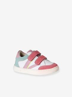 Schoenen-Leren baskets met klittenband voor baby's