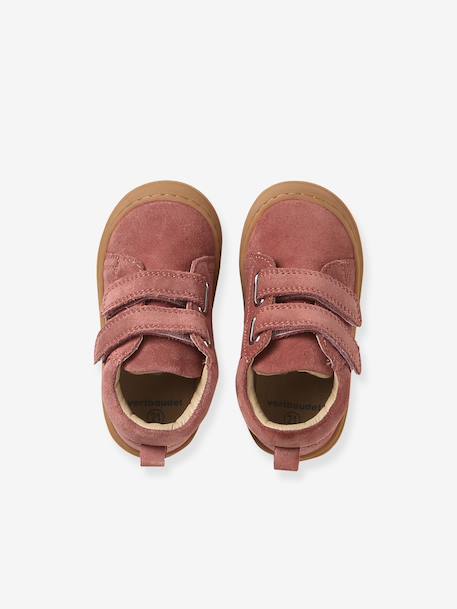 Chaussures premiers pas bébé scratch beige imprimé+bleu imprimé+bronze+lot rose+mauve+or+rose+rose imprimé+rose poudré+turquoise+vert imprimé+vieux rose - vertbaudet enfant 