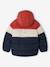 Jongensjas met capuchon blauw+roest - vertbaudet enfant 
