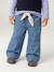 Jean large bébé avec ceinture à nouer denim brut+stone - vertbaudet enfant 