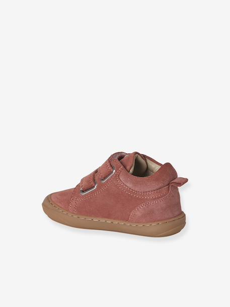 Chaussures premiers pas bébé scratch beige imprimé+bleu imprimé+bronze+lot rose+mauve+or+rose+rose imprimé+rose poudré+turquoise+vert imprimé+vieux rose - vertbaudet enfant 