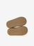 Chelsea boots met rits en elastiek van leer voor baby donkerbruin+goudgeel+marineblauw+oudroze - vertbaudet enfant 