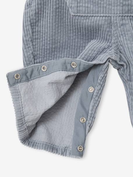 Ensemble salopette et sweat bébé bleu grisé - vertbaudet enfant 
