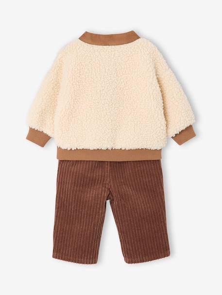 Babyset sweater en broek cacao - vertbaudet enfant 