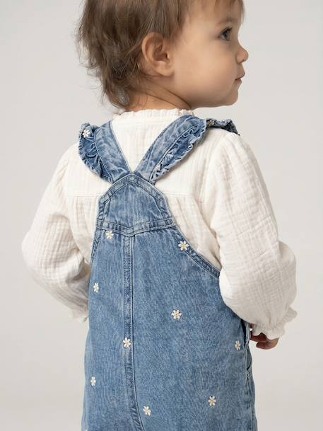 Baby tuinbroek van denim stone - vertbaudet enfant 