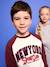 T-shirt manches longues raglan garçon bordeaux - vertbaudet enfant 