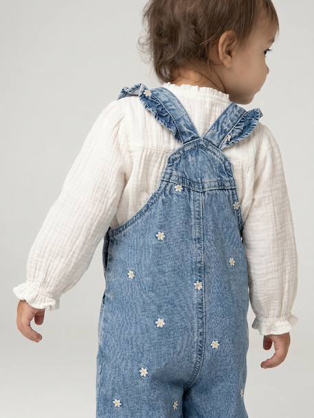 Salopette bébé denim stone - vertbaudet enfant 