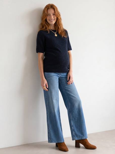 Pull de grossesse manches courtes marine - vertbaudet enfant 