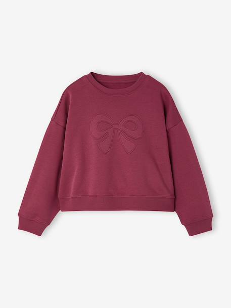 Sweatshirt en joggingbroek meisje pruim - vertbaudet enfant 