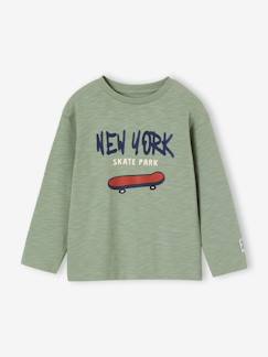 Jongens-T-shirt met lange mouwen met print voor jongens