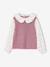 Pull col claudine lilas+marine+tomette - vertbaudet enfant 
