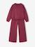Sweatshirt en joggingbroek meisje pruim - vertbaudet enfant 
