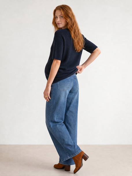 Pull de grossesse manches courtes marine - vertbaudet enfant 