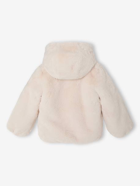 Manteau court fille écru - vertbaudet enfant 