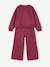 Sweatshirt en joggingbroek meisje pruim - vertbaudet enfant 