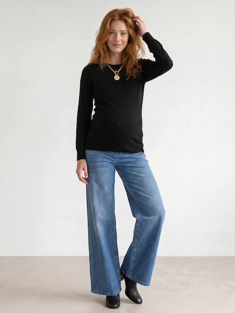 Pull de grossesse noir+vert - vertbaudet enfant 