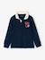 Polo met lange mouwen jongen marineblauw - vertbaudet enfant 
